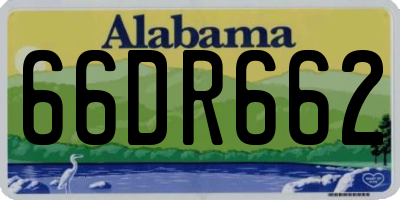AL license plate 66DR662