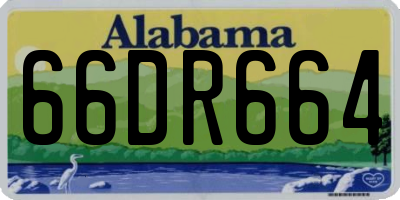 AL license plate 66DR664