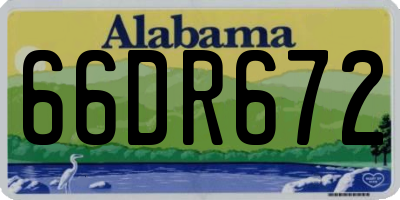 AL license plate 66DR672