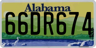 AL license plate 66DR674