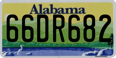 AL license plate 66DR682
