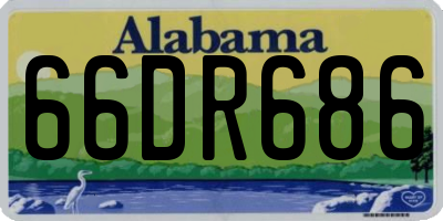AL license plate 66DR686