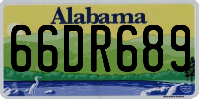 AL license plate 66DR689