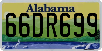 AL license plate 66DR699