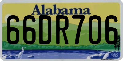AL license plate 66DR706
