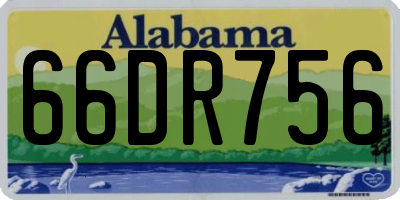 AL license plate 66DR756