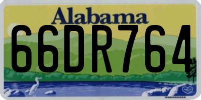 AL license plate 66DR764