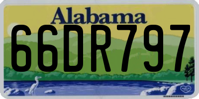AL license plate 66DR797
