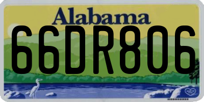 AL license plate 66DR806