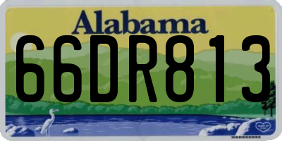 AL license plate 66DR813