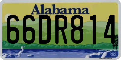 AL license plate 66DR814
