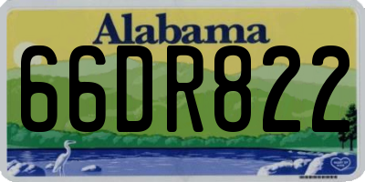 AL license plate 66DR822