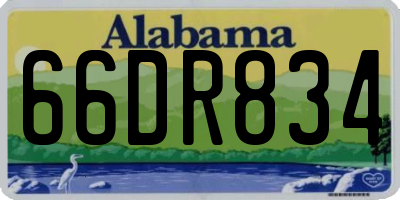 AL license plate 66DR834