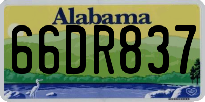 AL license plate 66DR837