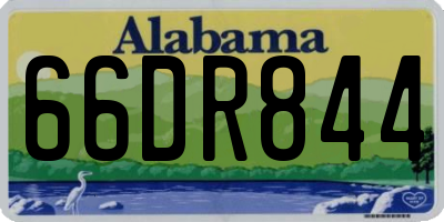AL license plate 66DR844