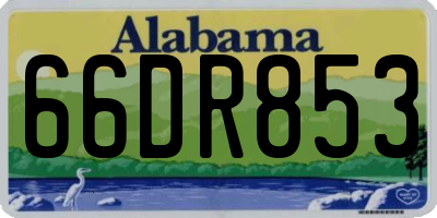 AL license plate 66DR853