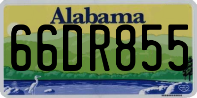 AL license plate 66DR855