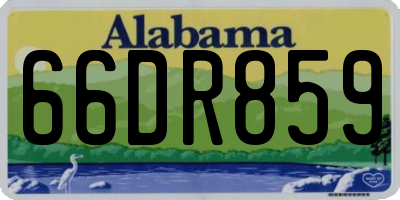AL license plate 66DR859