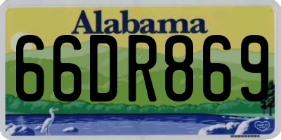AL license plate 66DR869