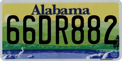 AL license plate 66DR882
