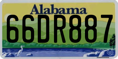 AL license plate 66DR887