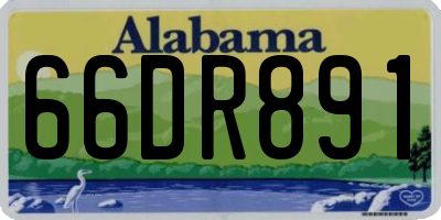 AL license plate 66DR891