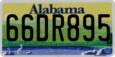 AL license plate 66DR895