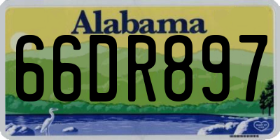 AL license plate 66DR897