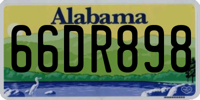AL license plate 66DR898