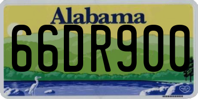 AL license plate 66DR900