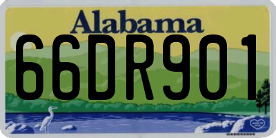AL license plate 66DR901