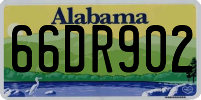 AL license plate 66DR902