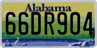AL license plate 66DR904