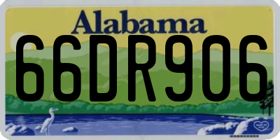 AL license plate 66DR906