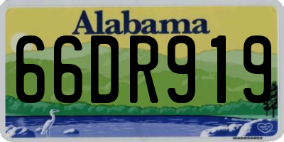 AL license plate 66DR919