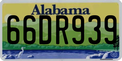 AL license plate 66DR939