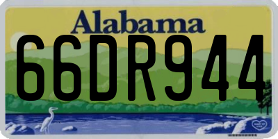 AL license plate 66DR944