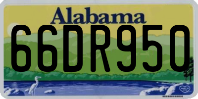 AL license plate 66DR950