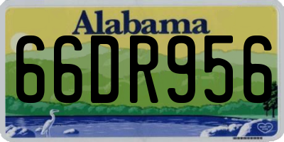 AL license plate 66DR956