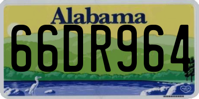 AL license plate 66DR964