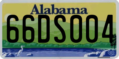 AL license plate 66DS004