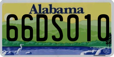 AL license plate 66DS010