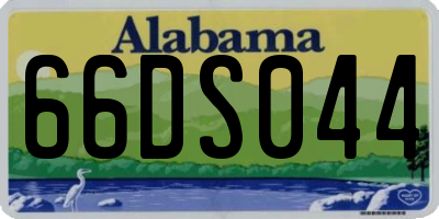 AL license plate 66DS044