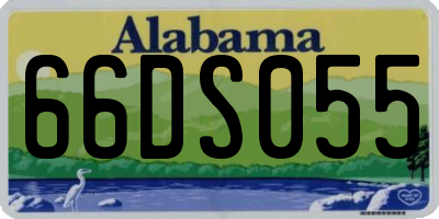 AL license plate 66DS055