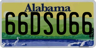 AL license plate 66DS066