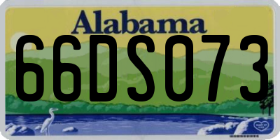 AL license plate 66DS073
