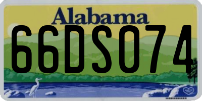 AL license plate 66DS074