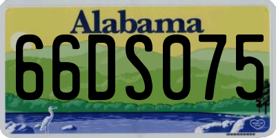 AL license plate 66DS075