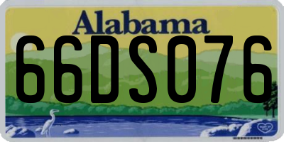 AL license plate 66DS076