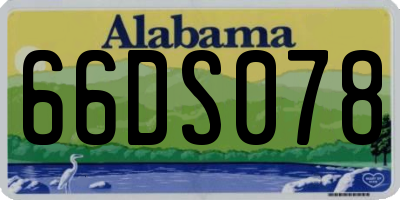 AL license plate 66DS078